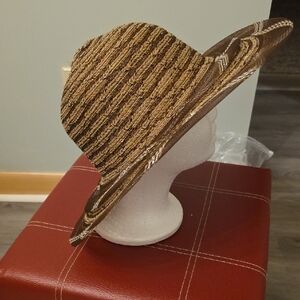 Striped Brown Women's Hat